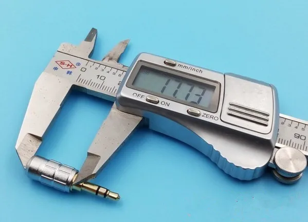 DIP Berlapis Emas 3.5 Mm Headphone Plug Alloy Die Casting 3 Tiang MM Ekor Mulut 2 Pcs