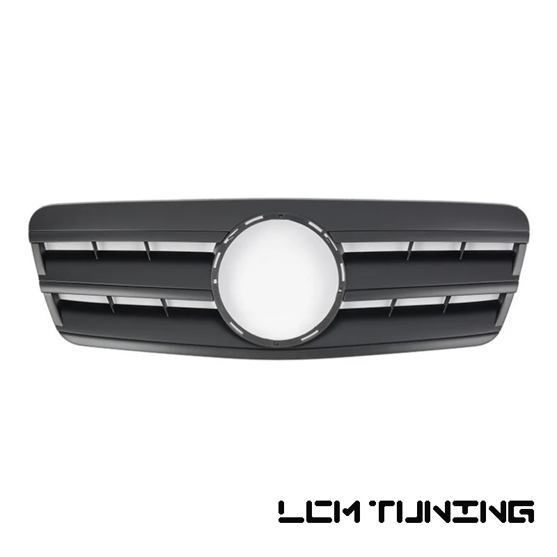 ABS Plastic Front Bumper Racing Grille Overlay For Mercedes Benz CLK Class W208 Grill 1996-2003