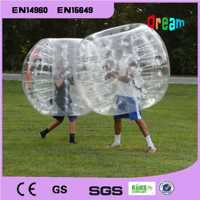 Gratis Verzending 1.5 m PVC Opblaasbare Menselijke Hanster Bal Bubble Voetbal Bubble Voetbal Opblaasbare Bumper Voetbal Zorb Bal