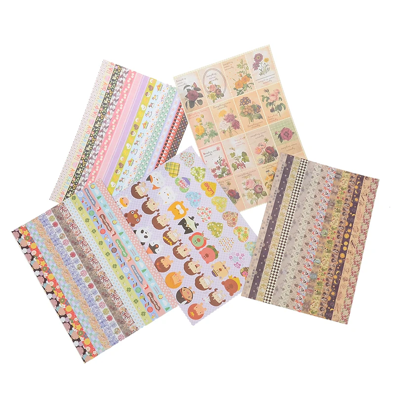 8800 Pcs Vintage Stamp Stickers DIY Photo Frame Decor Props Accessories Stickers For Decor Photo Album