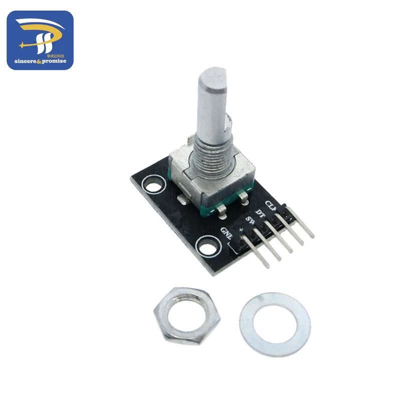 1/5/10PCS KY-040 360 Degrees Rotary Encoder Module Brick Sensor Switch Development Board For Arduino With Pins Half Shaft