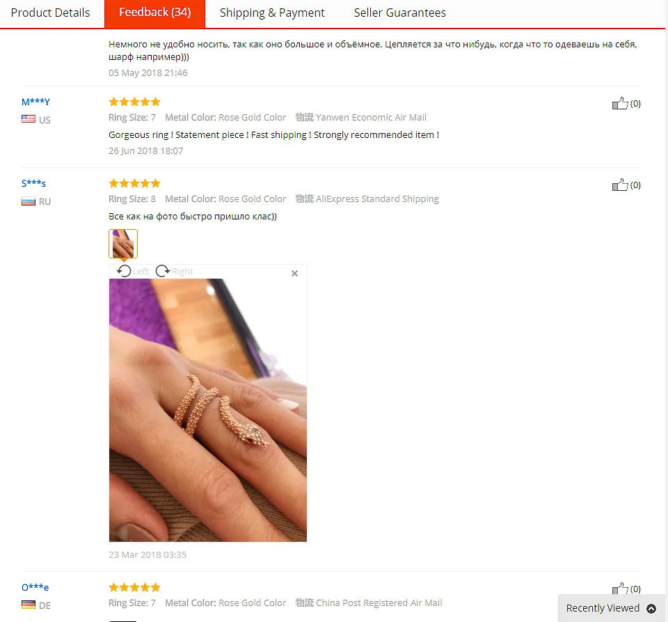 Size 7-9 Women\'s Rose Gold-color Crystal Snake Ring Rhinestones Animal Jewelry Boucle D\'oreille