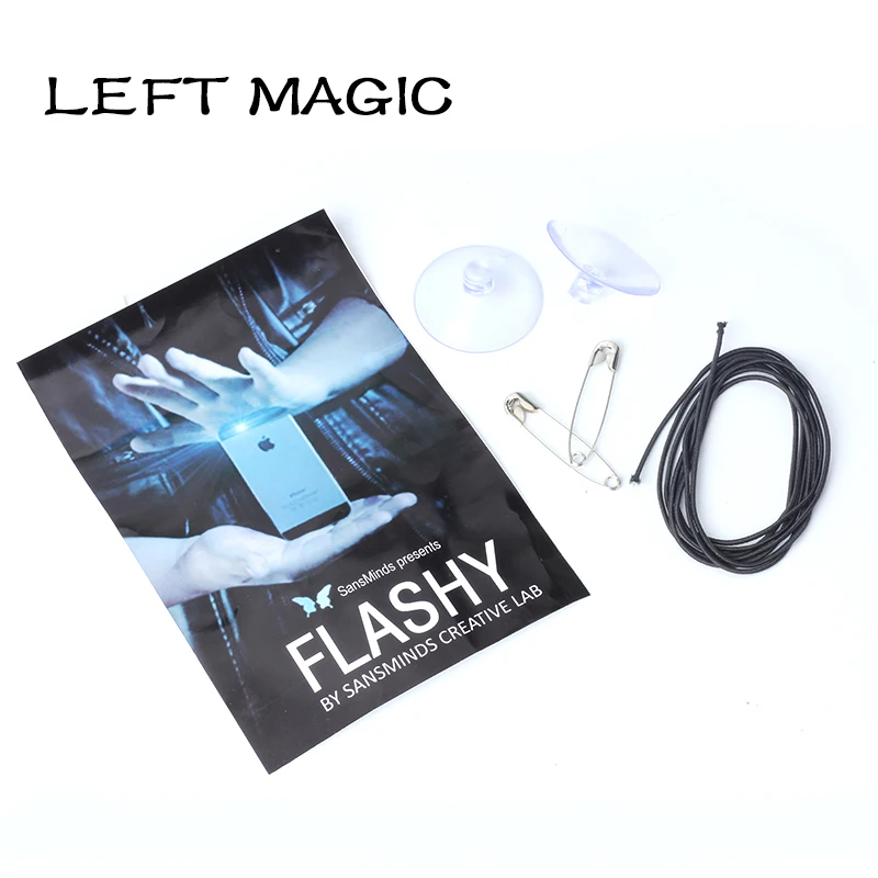 Flashy (Gimmick+ Online Video )  By SansMinds Creative Lab Magic Tricks Close-Up Card Phone Disappear Magic Props  Street