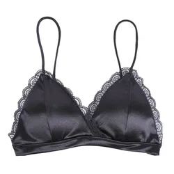 Women Push Up Lace Bras Triangle Bralette Bra Crop Top Padded Lingerie Underwear