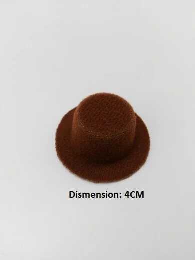 Cheap Price 50pcs/lot Solid Color Women Party Felt Mini Top Hat Base Hair Fascinator Hat Base. DIY Mini hat 4cm wholesale