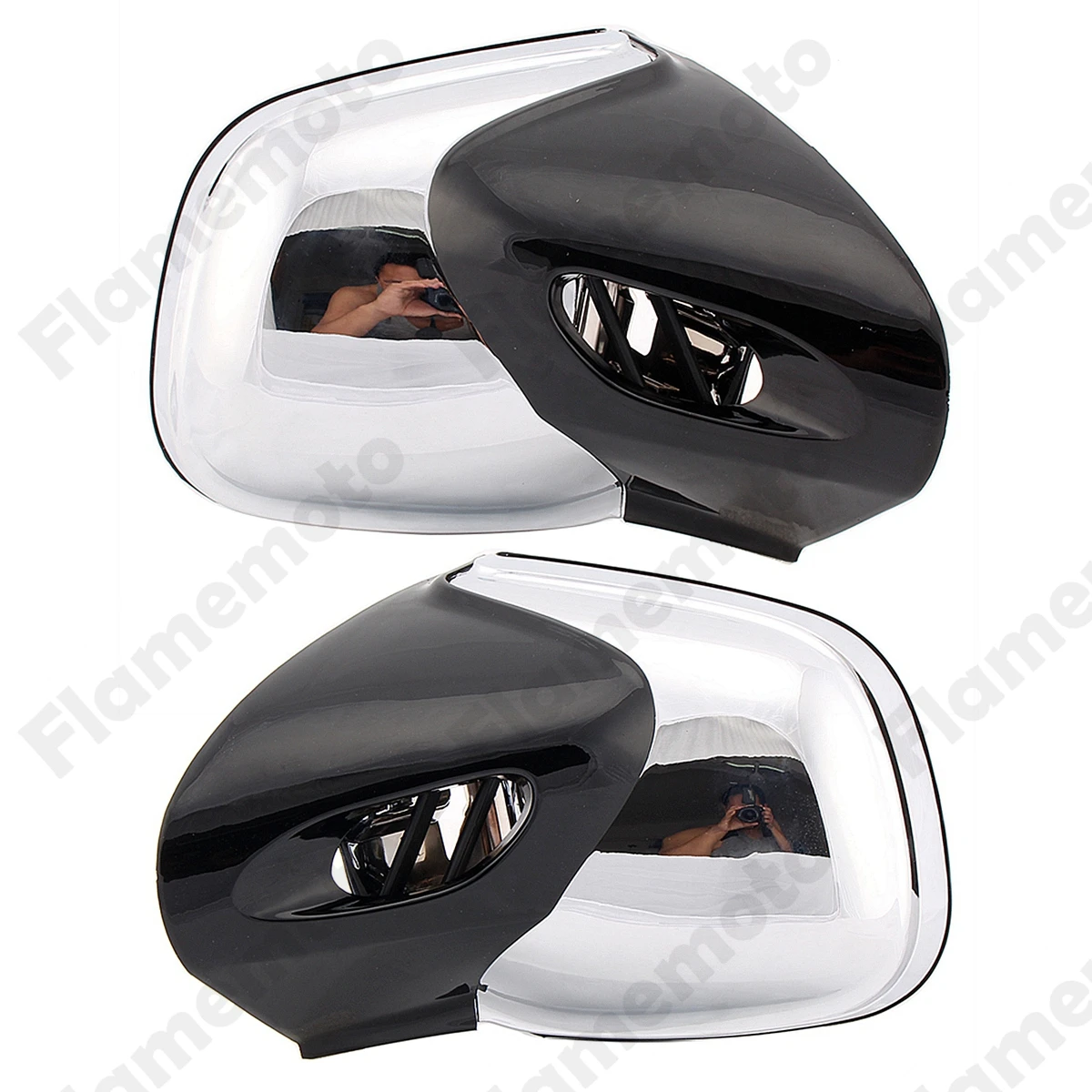 Motorcycle Rearview Mirror Right Left Side Mirror Fairing Mount Mirrors Manual Adjustable For BMW K1200 K1200LT K1200M 1999-2008