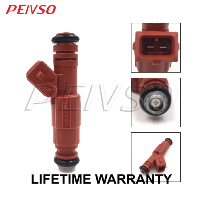 PEIVSO 6pcs 0280155735 97TF-AA 842-12202 Fuel Injector For FORD AEROSTAR 1997 EXPLORER 1997~1998 RANGER 1997 4.0L V6