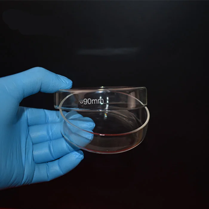

5pcs /lot High Quality Glass Petri Dish for Lab Plate Bacterial Yeast Diameter 90MM