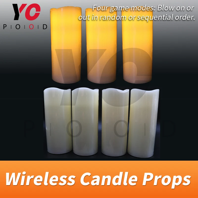 Wireless Candles Prop YOPOOD Escape Room Blow on or out the candles with or no order to escape the chamber room takagism game