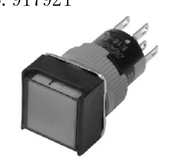 [ZOB] K16-282 K16-382 Korea kacon Kaikun K16-282R12 illuminated pushbutton switch 16mm square K16-382G12 --10pcs/lot