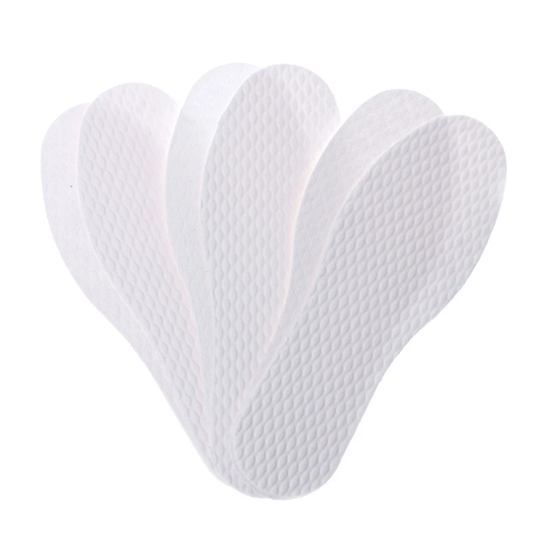 3 Pairs/ lot Disposable Comfortable wood pulp Shoes Insoles Inserts insoles for footwear Men Women White Color size 36-46 image 4