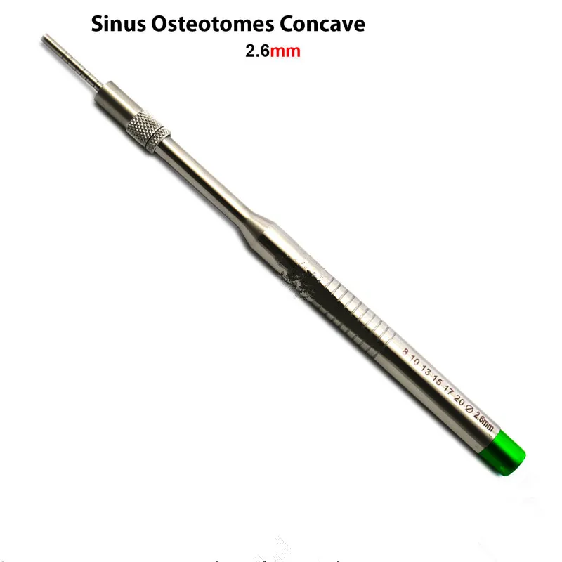 1 Piece Dental Implant Osteotome Instruments Dental tooth extraction tool maxillary Sinus Lift Straight ( Concave Tips)