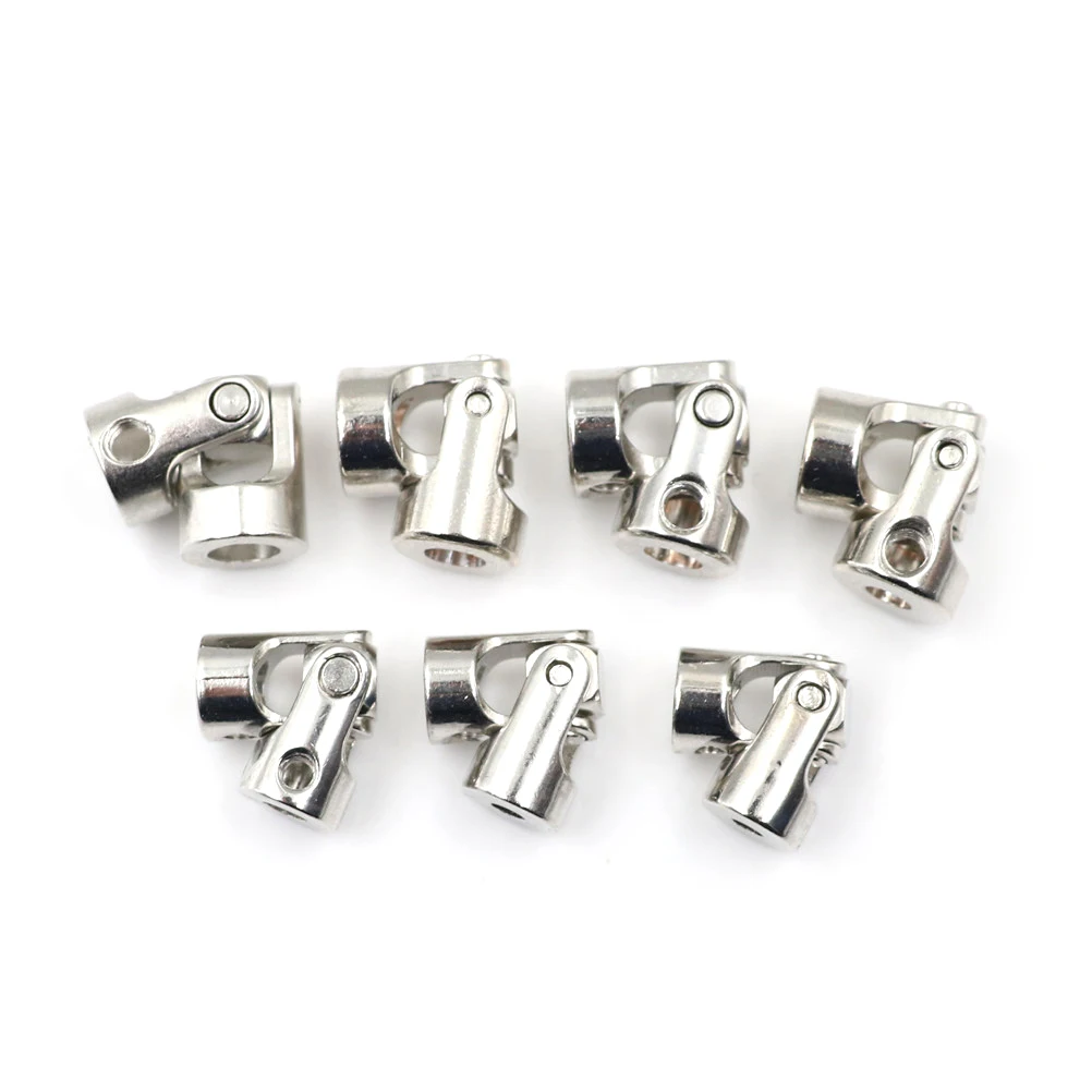 Stainless Steel Metal Universal Joint Cardan Couplings for RC Car Boat D90 SCX10 RC4WD 1pc