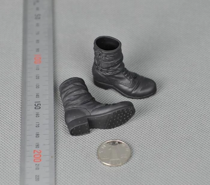 1/6 Scale Black Short Leggings Boots shoes Model For 12''Soldier Action Figure Accessories