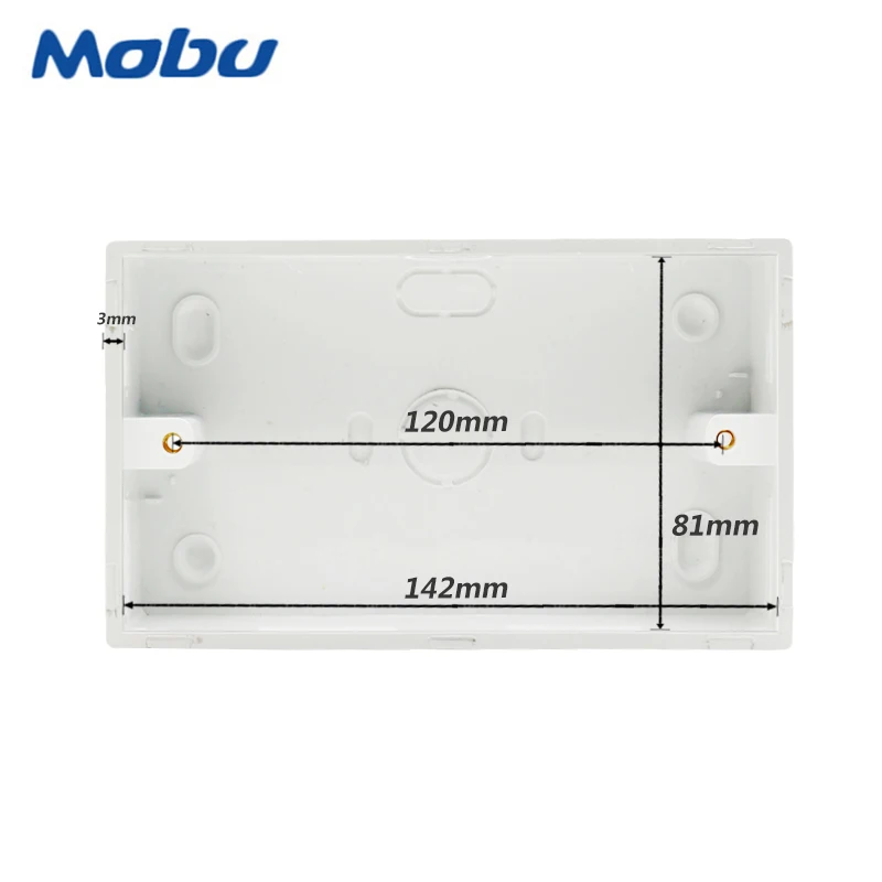 

Minitiger 146mm*86mm*32mm Wall Surface External Mounting Box for Any Position of 146*86mm Touch Switch and Socket