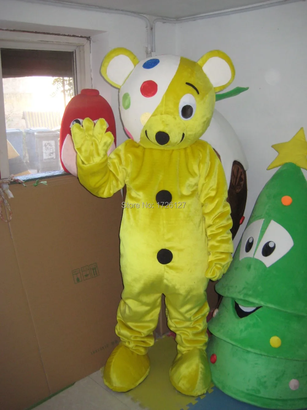 mascot one eye bear mascot costume custom fancy costume anime cosplay kits mascotte theme fancy dress carnival costume