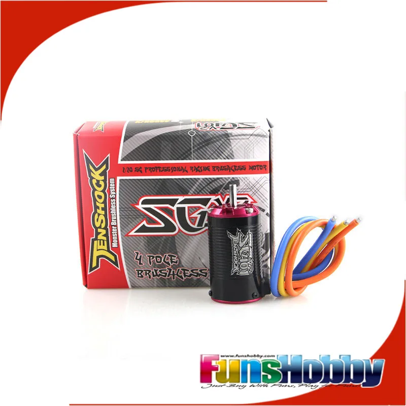 Tenshock 1:10 Short Course 4Pole Sensorless RC Cars Micro Brushless Motor SC401V2-3400KV/3800KV/4400KV/5000KV For YETI Slash 4*4