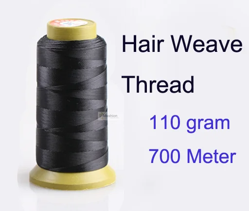 1pc 700 meter 110g Haar weben Gewinde für weben nadel Brasilianische Indisches haar schuss verlängerung nähen salon styling werkzeuge