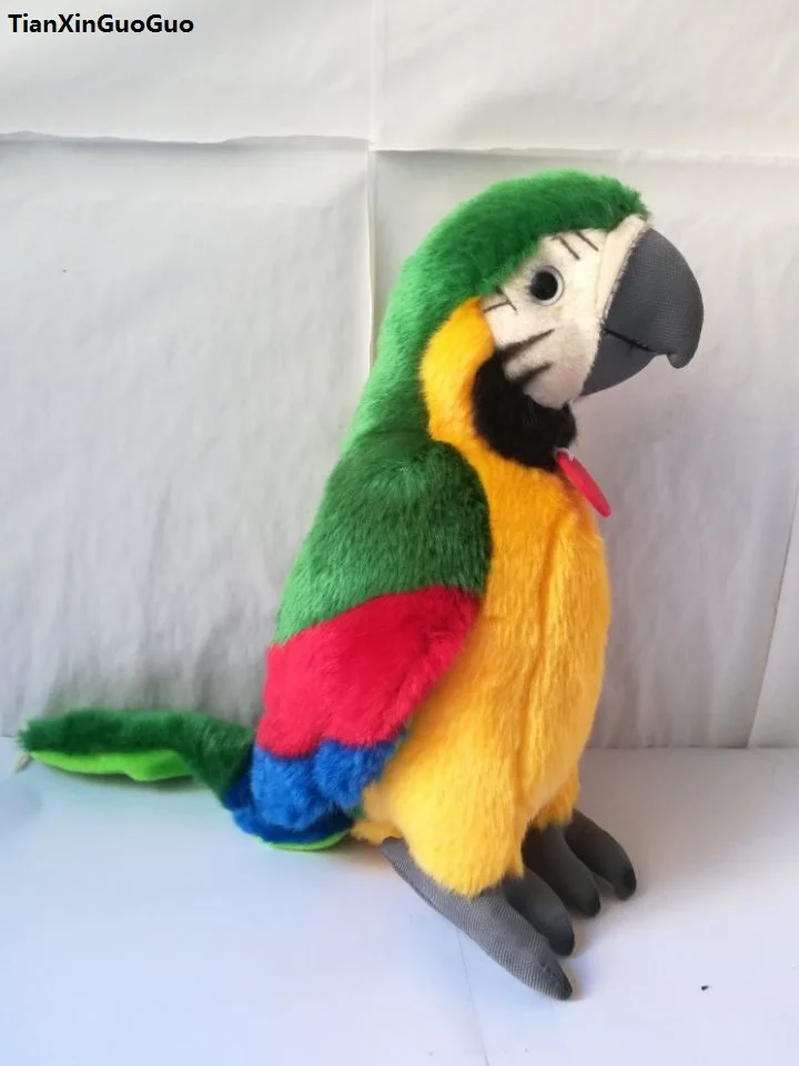 about 26cm lovely parrot plush toy coloured green parrot soft doll toy birthday gift w1947