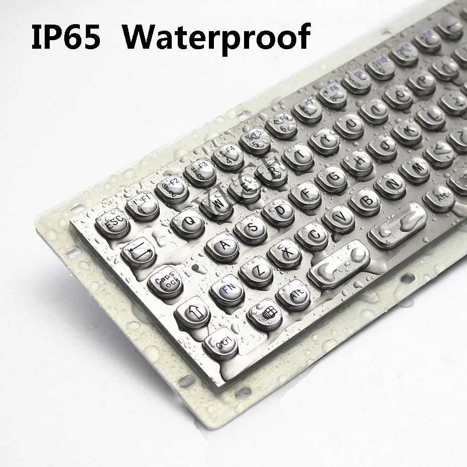 Metal keyboard, YLGF HS320-PC84-U USB Interface embedded keyboard Waterproof (IP65), dust, anti violence