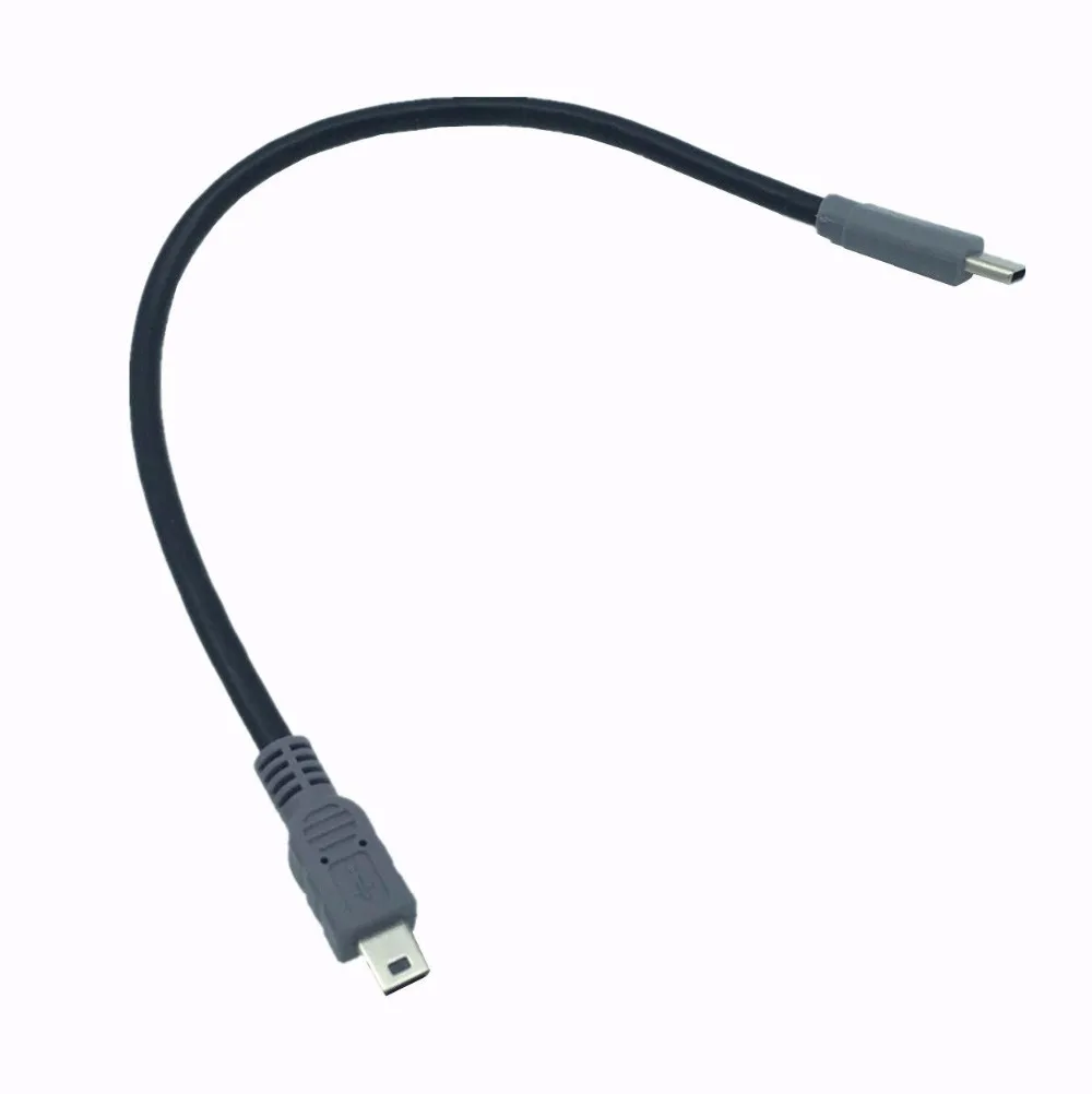 50ซม. ชนิด C เป็นสาย mini USB B OTG สำหรับเครื่องขยายสัญญาณเสียงดิจิตอลแบบพกพา DAC