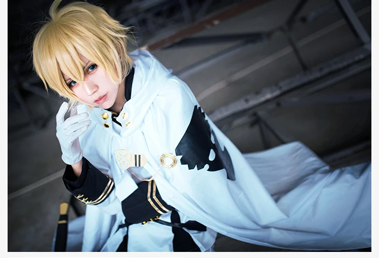 SBluuCosplay disfraz de Anime japonés Mikaela Hyakuya con peluca, conjunto completo