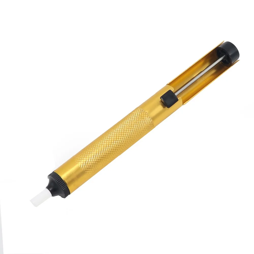 Ferramenta de sucção para bomba de desoldagem, triângulo, de alumínio, lata, caneta de sucção, remoção, solda a vácuo, ferro, ferramentas de solda