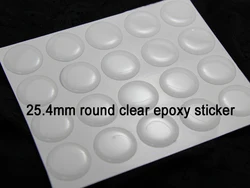 1'' (25.4mm) Round Clear Epoxy Dots for DIY Crafts Jewelry Making 3D Effects Easy Sealer