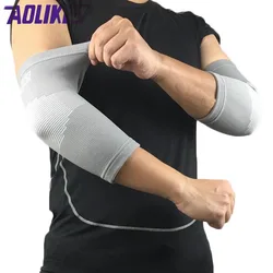 AOLIKES 1 Coppia di Nylon di Sport Gomito Brace Supporto Manica Del Braccio Per Il Basket Tennis Pallavolo Fitness Palestra Protezione del Gomito Pad codera