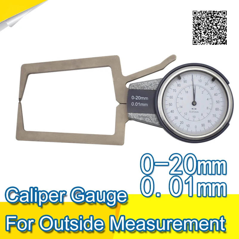 0-20mm caliper gauge for outside measurement caliper gauge dial indicator