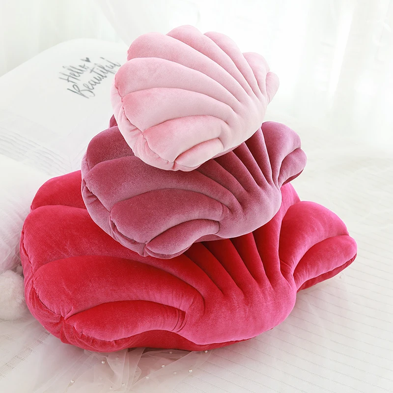 Shell Toy Colorful Shell Plush Pillow Sofa Home Decoration Pillow Hhigh Quality Creative Throw Pillow Gift for Friends