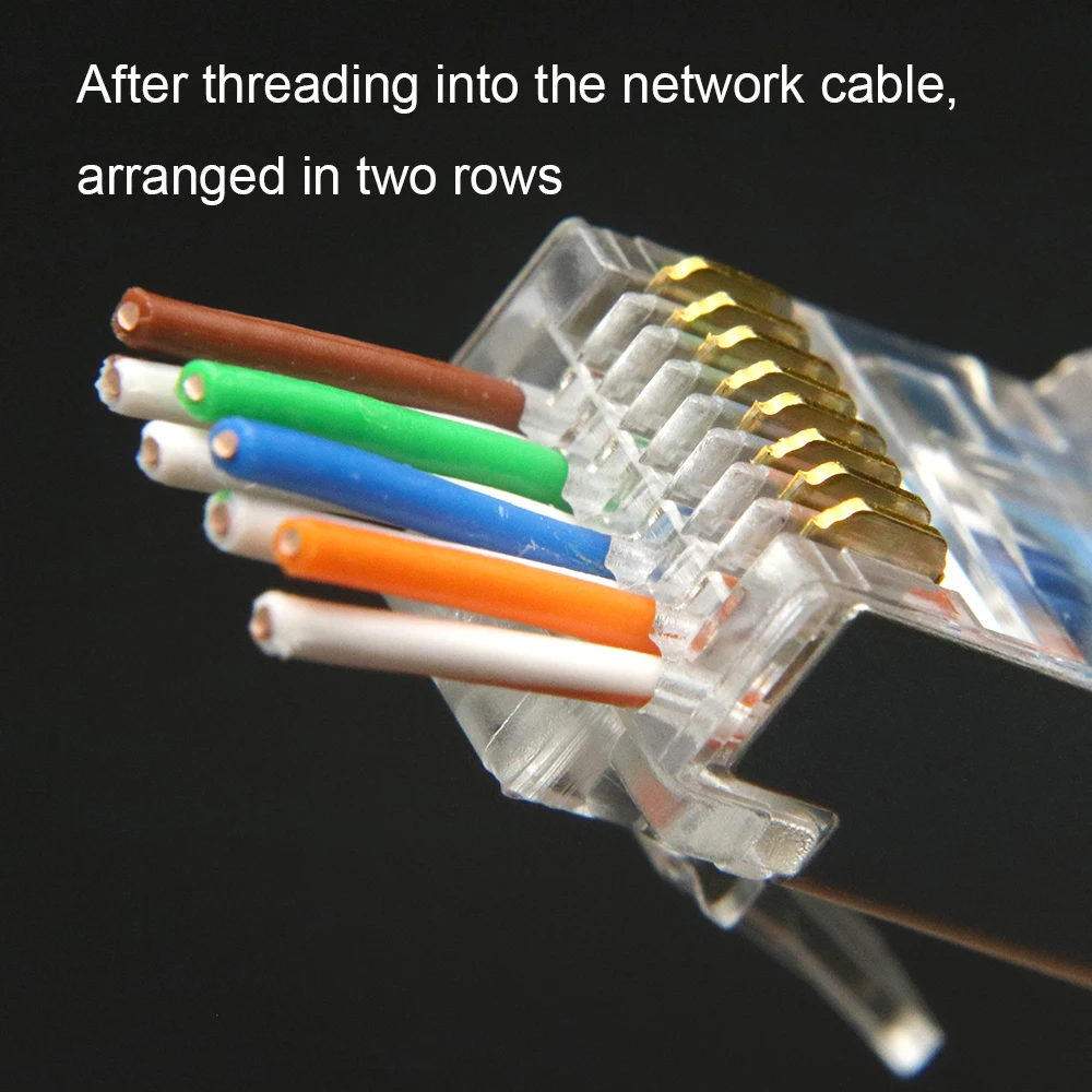 Xintylink-conector rj45 cat6 cat 6, enchufe 8p8c stp rg rj 45 lan blindado SFTP, red ethernet, cable jack modular con orificio de 1,2mm