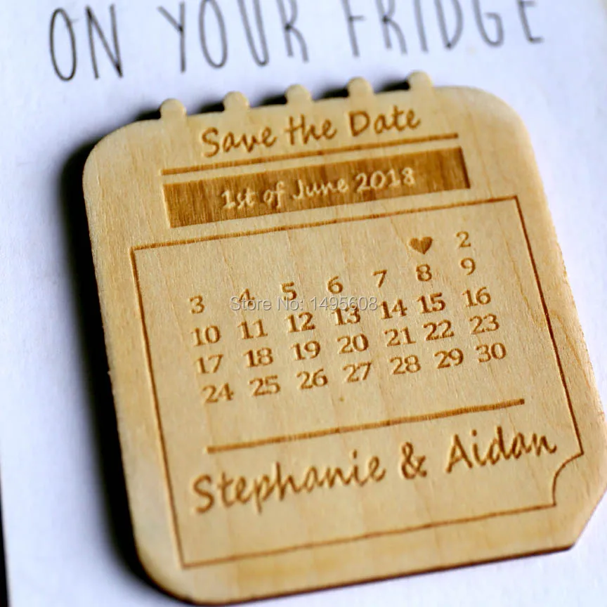 

Wedding Save the Date Magnets, Personalized Wedding Invitation, Calendar Magnet Set, Wedding Accessories