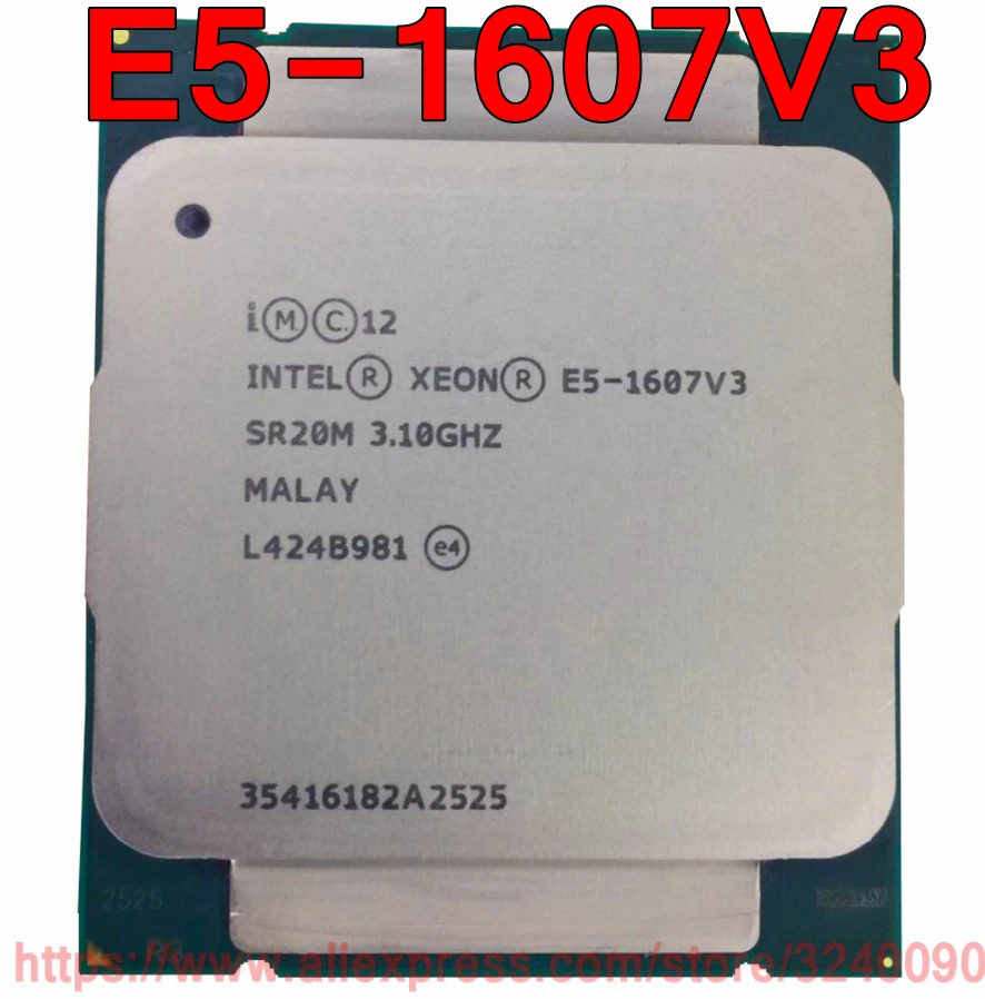 

Intel Xeon CPU E5-1607V3 SR20M 3.10GHz 4-Cores 10M LGA2011-3 E5-1607 V3 processor E5 1607V3 free shipping E5 1607 V3