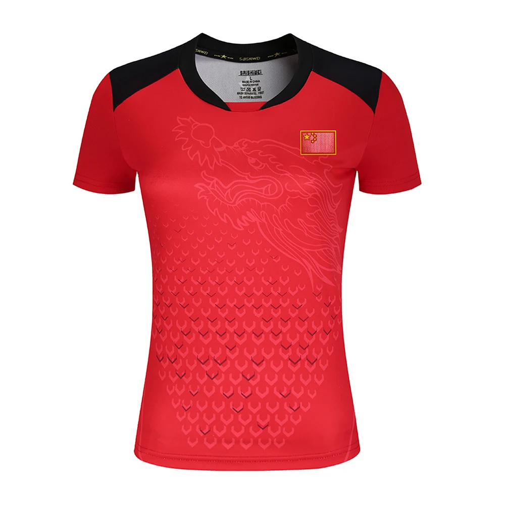 New CHINA Team table tennis shirts Men + flag ping pong shirts, table tennis clothes soccer sport shirt tennis Jerseys