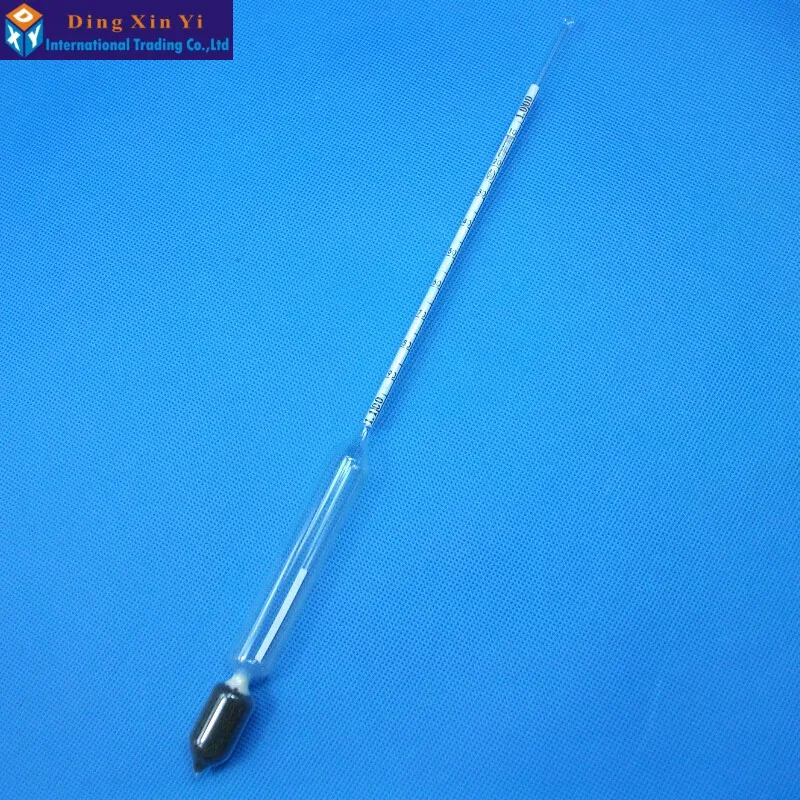 2PCS/lot 1.0-1.1/m3 glass Densitometers chemical laboratory glass liquid hydrometer densimeter Density Meter