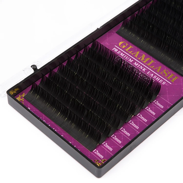 GLAMLASH 50 Fälle/Lot 16 Reihen/Fall JBCD Curl Wimpernverlängerung Wimpern Individuelle Wimpernverlängerung – Detail 9