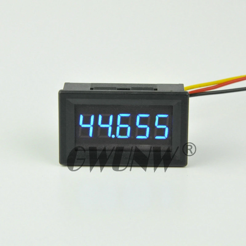 GWUNW BY536V DC 0-50.000V(50V)Voltage Tester Meter digital voltmeter 5 bit high precision 0.36 inch