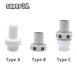 1/5 Pcs Ultimaker 2 UM2 Hot End Isolator Coupler PTFE Inner Sleeve For 1.75mm or 3mm Filament