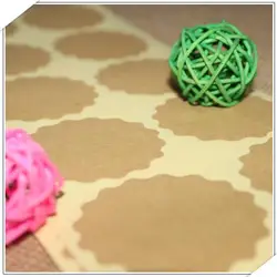 100pcs/lot New Vintage Round Flower design Craft Blank DIY Sealing sticker Funny note Baking Decoration Christmas Kraft label