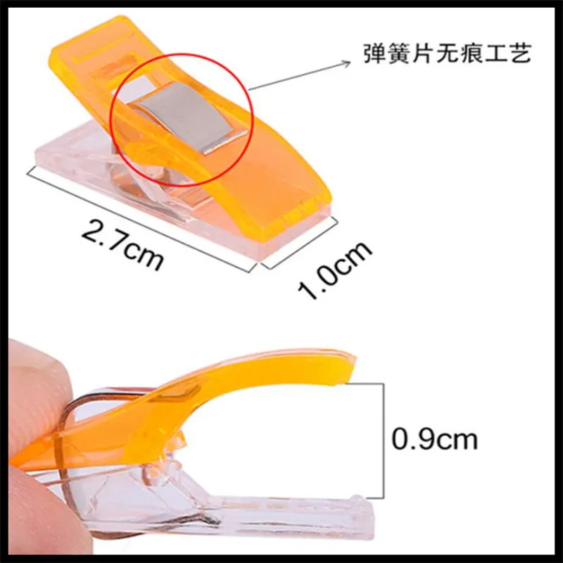 50Pcs/Lot Small Size 27mm Mini Plastic Clips For Photo Clips Clothespin Craft Decoration Clips Postcard Clips Home Decoration