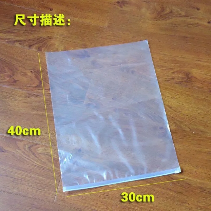 2025 small cheap women clothes zipper top PE plastic bags 30*40cm 50pcs a lot