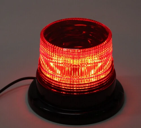 12V 10W LED Car Truck Magnetic Warning Light Flash Beacon Strobe Emergency Lamp Blue Yellow Red