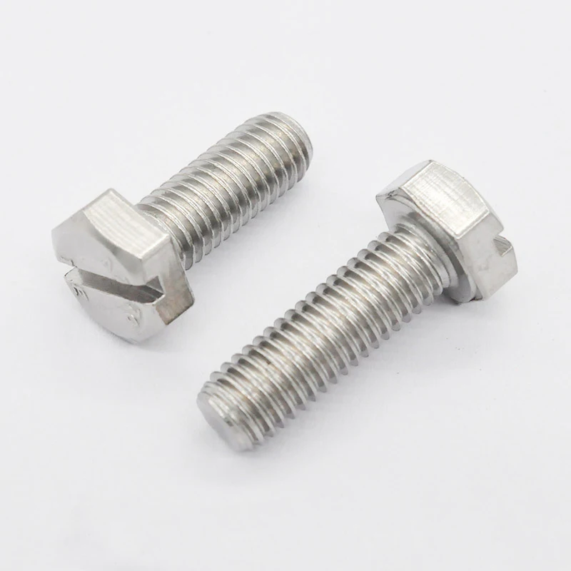 10pcs M6 stainless steel word slotted hex screw high quality screws home decoration bolt bolts 12mm-30mm length