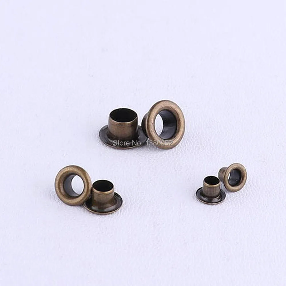 100pcs/lot Bronze color metal garment Eyelets round shape Eyelets Inner 10.5/8/6mm Scrapbooking embelishment