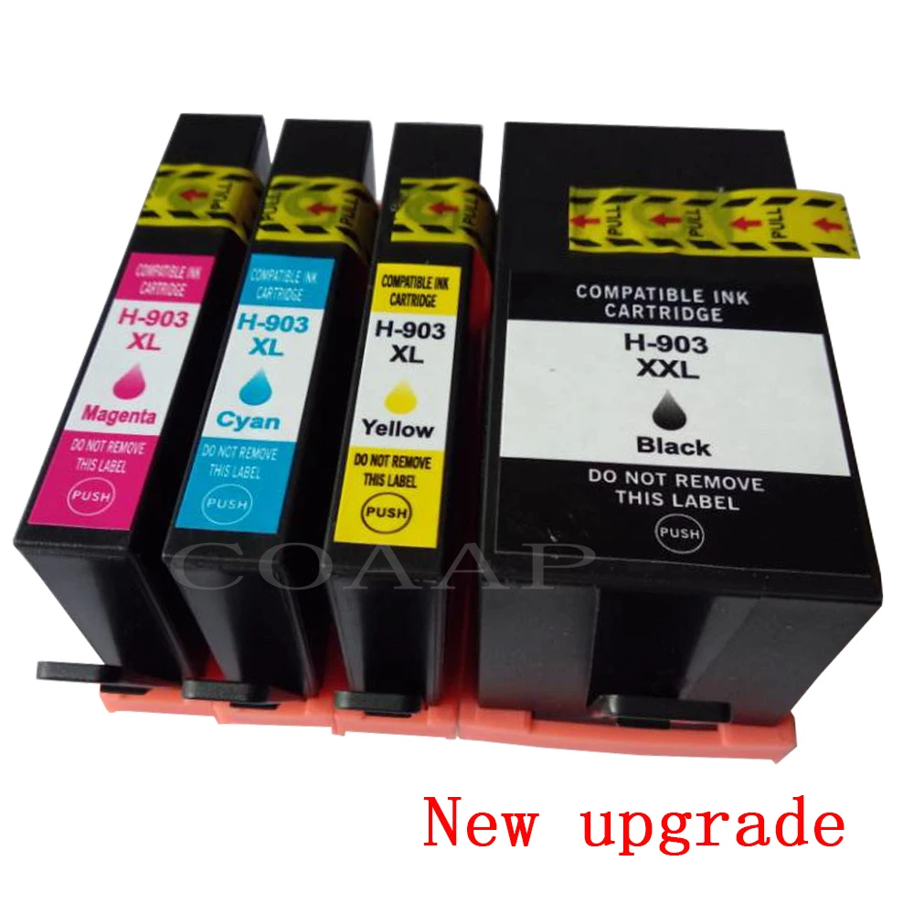 New upgrade 903 903XL compatible ink cartridge for hp Officejet Pro 6950 6960 6961 6963 6964 All-in-one Printer, hp 903XL 907XL