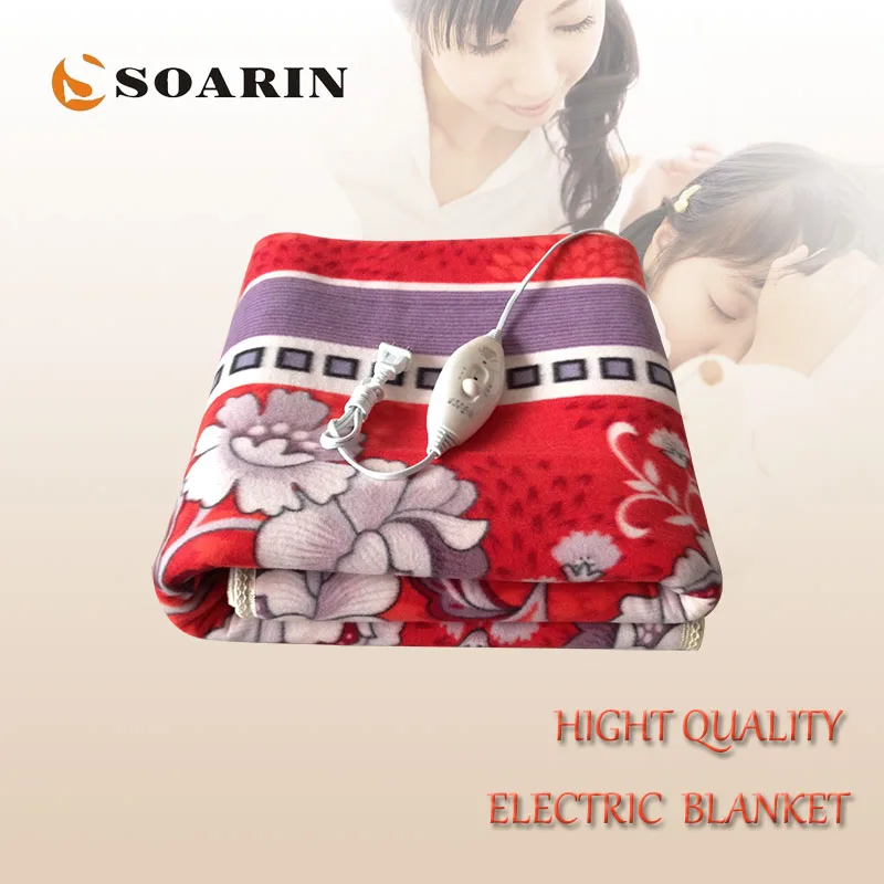 

SOARIN Electric Blanket Double for Beds Manta Electrica 150x120cm Heated Blanket Plush Body Warmer Heat Carpet Manta Electrica