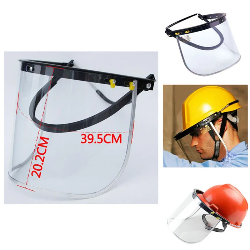 

Safety Helmet Face Mask Shield Visor Sparks Grinding Strimmer Garden Cutting Helmet Bracket Accessories