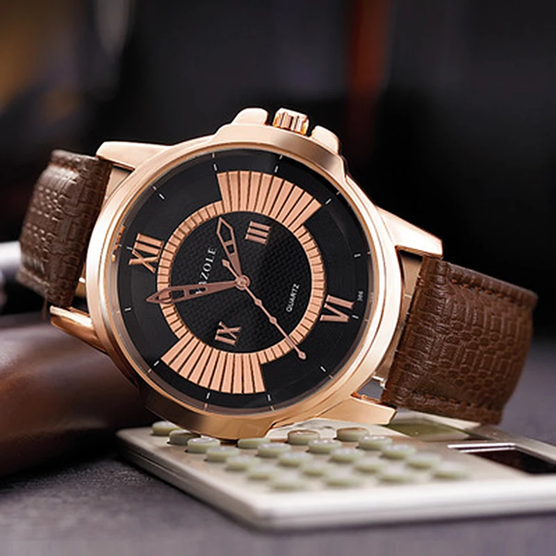 YAZOLE Thương Hiệu Hàng Đầu Luxury Watch Men Xem Thời Trang Đồng Hồ Chống Thấm Nước Da của Nam Giới, Đồng Hồ saat relogio masculino reloj hombre