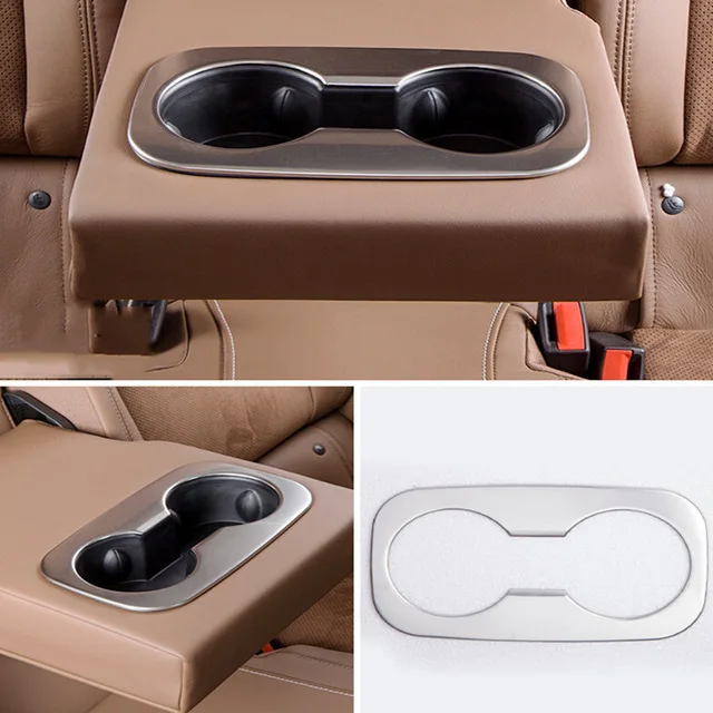 

For Opel Insignia 2017 2018 2019 Stainless steel Car Front water cup decoration frame cover trim car styling accessories 1pcs